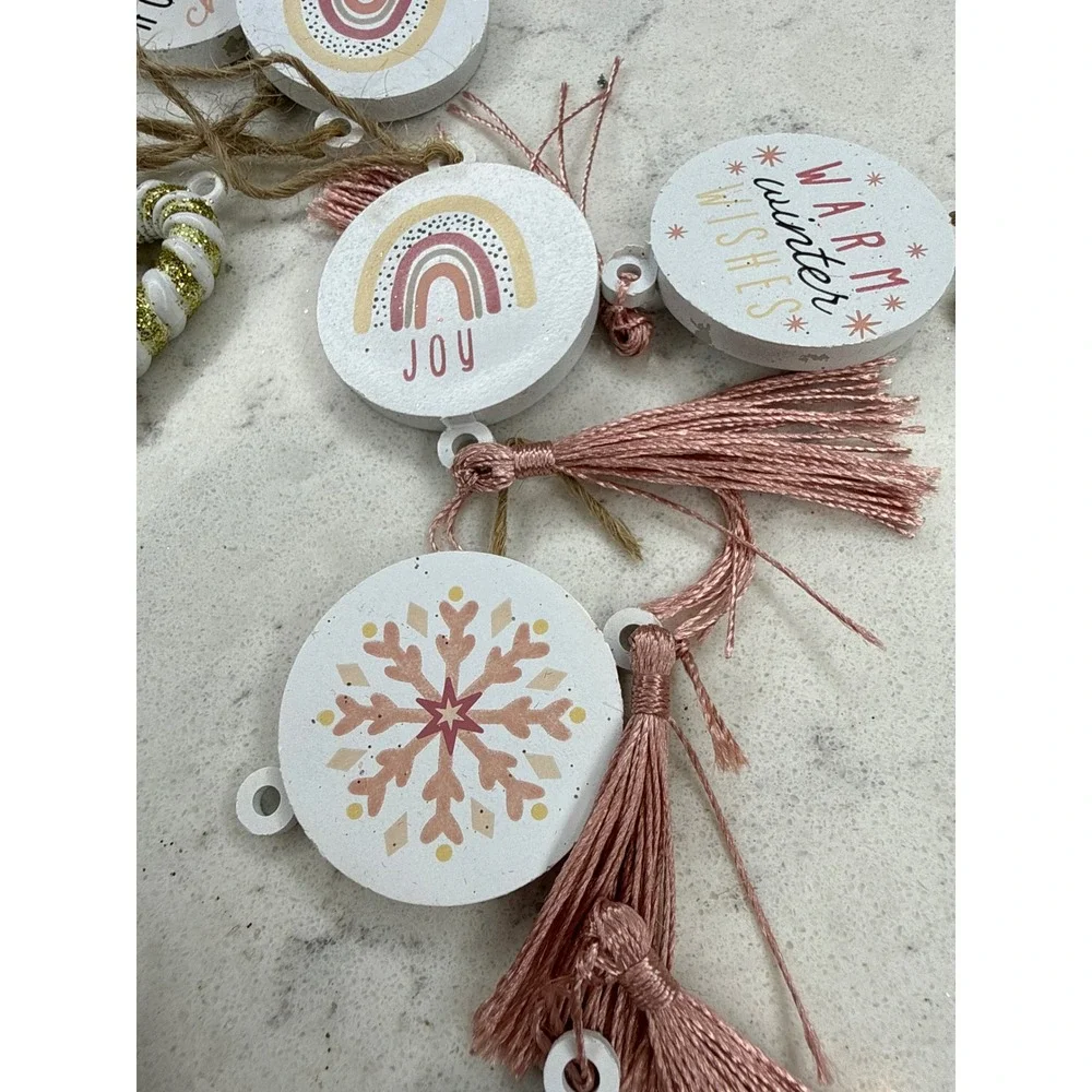 Christmas Ornaments Nutcracker‎ Candy Cane Snowflake Rainbow Joy Warm Wishes Lot